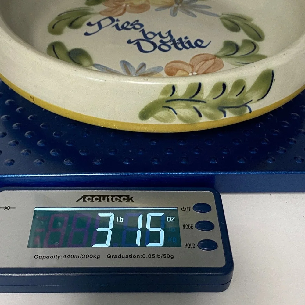 Louisville Stoneware Pies‎ by Dottie Ceramic Pie Plate Hand Painted Farmhouse